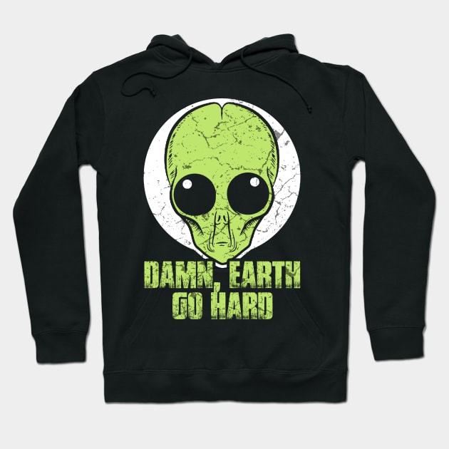 Funny Alien Hoodie by Mila46